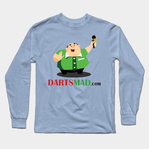 Darts Mad green logo Long Sleeve T-Shirt by Darts Mad